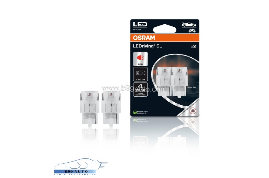 Osram LEDriving SL W21W LED RED Osram LEDriving SL W21W LED RED